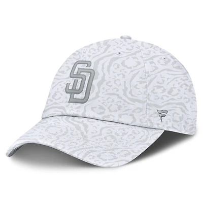 Casquette ajustable Fanatics blanche San Diego Padres Umbra pour femmes
