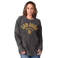 Sweat-shirt confortable en velours côtelé G-III 4Her de Carl Banks pour femme, noir, des Padres San Diego