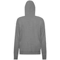 Women's Levelwear Gray San Diego Padres  Adorn Throwback Spellout Pullover Hoodie