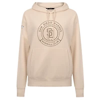 Women's Levelwear Khaki San Diego Padres Adorn Gateway Pullover Hoodie