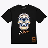 Women's Mitchell & Ness  Black San Diego Padres Sugar Skull Boxy T-Shirt