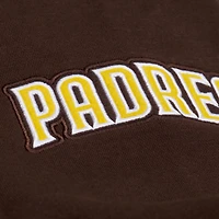Women's Mitchell & Ness  Brown San Diego Padres Pep Rally Sweatshirt