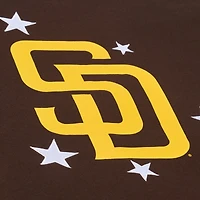 Women's Mitchell & Ness  Brown San Diego Padres Pep Rally Sweatshirt