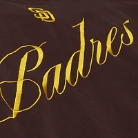 Women's Mitchell & Ness  Brown San Diego Padres Script Sweatshirt