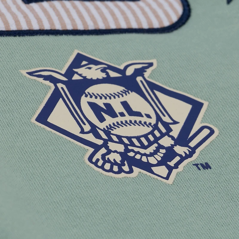 Sweat-shirt Mitchell & Ness vert San Diego Padres Yacht Rock pour femme