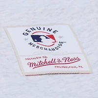 Women's Mitchell & Ness  Heather Gray San Diego Padres Script Cropped Boxy T-Shirt
