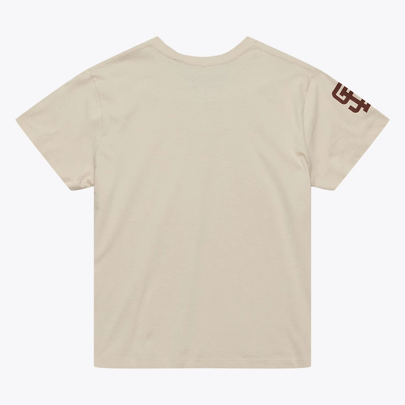 Women's Mitchell & Ness Tony Gwynn Natural San Diego Padres Cooperstown Name Number Throwback T-Shirt