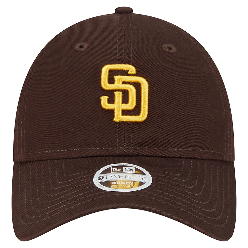 Women's New Era  Brown San Diego Padres Ornament 9TWENTY Adjustable Hat