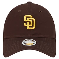 Women's New Era  Brown San Diego Padres Ornament 9TWENTY Adjustable Hat