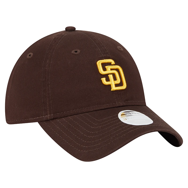 Women's New Era  Brown San Diego Padres Ornament 9TWENTY Adjustable Hat
