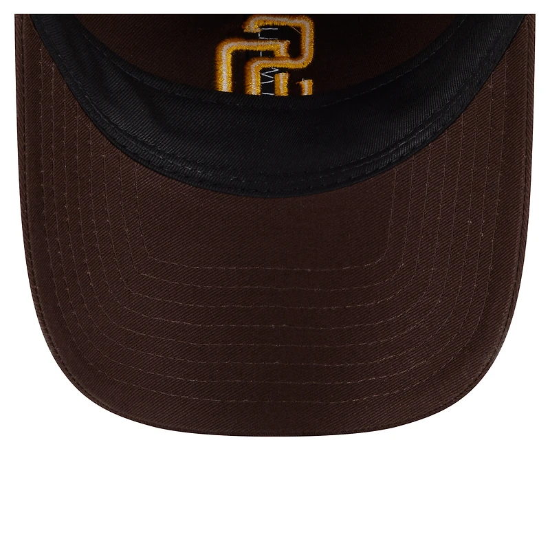 Women's New Era  Brown San Diego Padres Ornament 9TWENTY Adjustable Hat