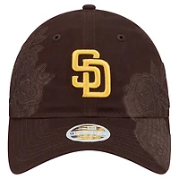 Women's New Era Brown San Diego Padres Roses 9TWENTY Adjustable Hat