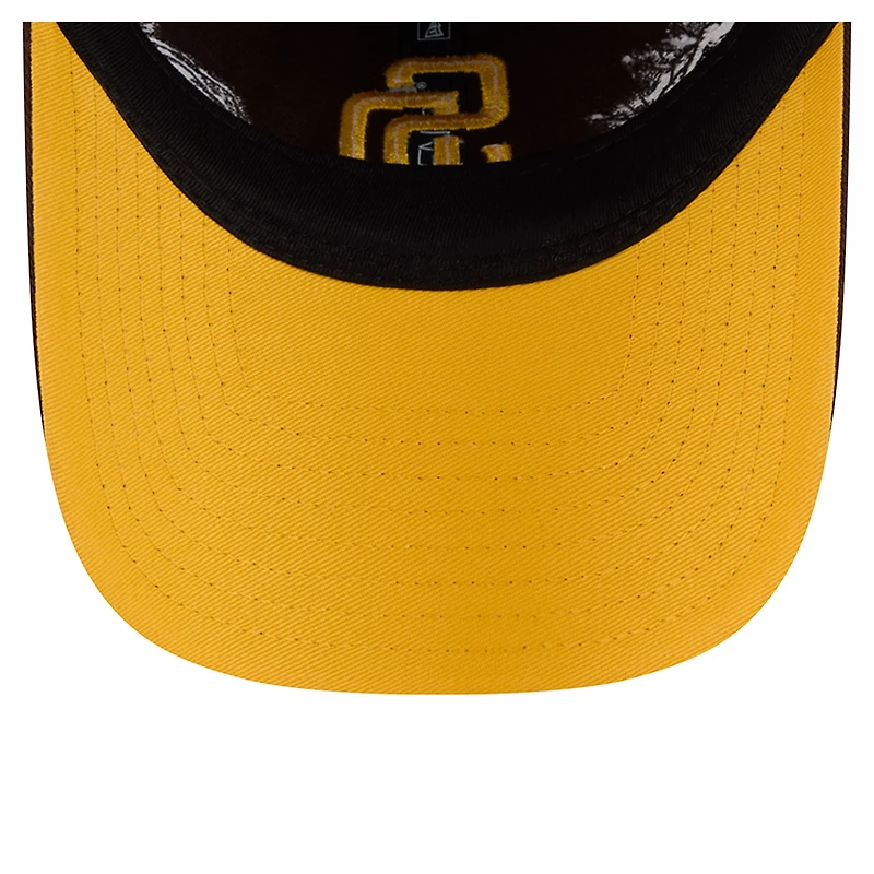 Women's New Era Brown San Diego Padres Roses 9TWENTY Adjustable Hat