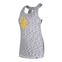 Women's New Era Brown San Diego Padres Space Dye Keyhole Back Tank Top