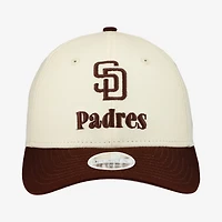 Women's New Era Cream/Brown San Diego Padres Primary 9FORTY M-Crown Adjustable Hat
