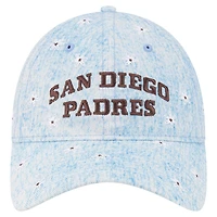 Women's New Era  Light Blue San Diego Padres Daisy All Over 9TWENTY Adjustable Hat