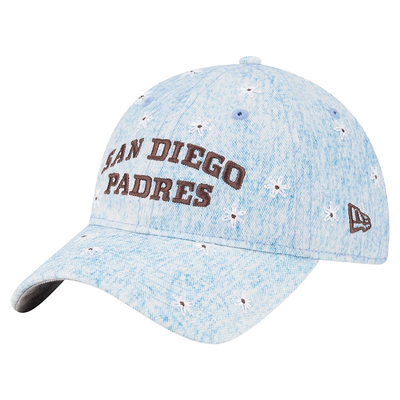 Casquette ajustable New Era 9TWENTY bleu clair pour femme