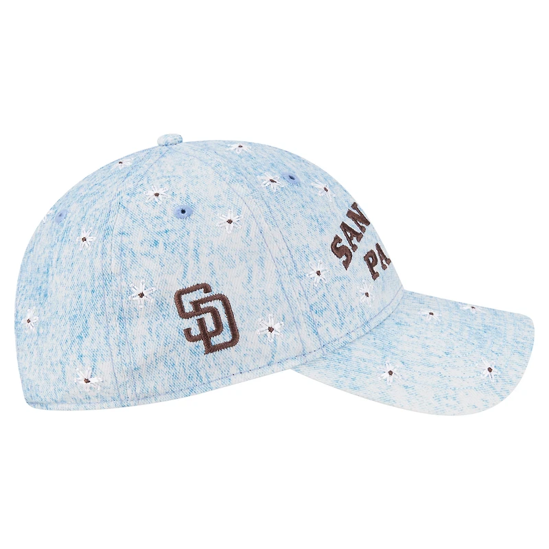 Casquette ajustable New Era 9TWENTY bleu clair pour femme