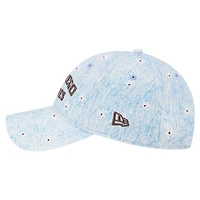 Women's New Era  Light Blue San Diego Padres Daisy All Over 9TWENTY Adjustable Hat