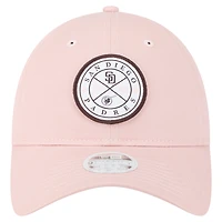 Casquette ajustable Bloom 9TWENTY rose New Era pour femme des Padres de San Diego