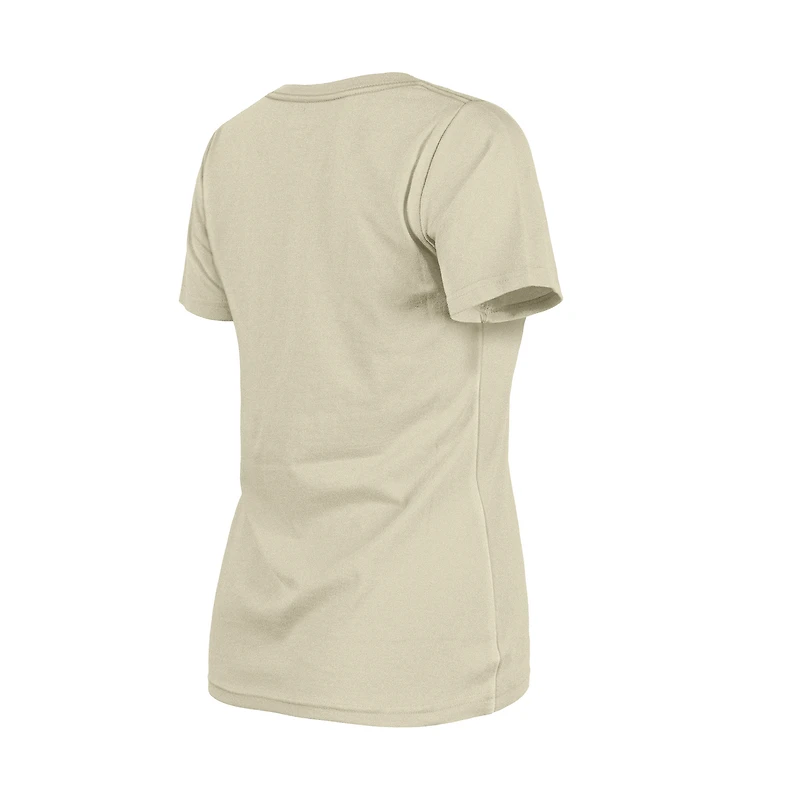 Women's New Era Sand San Diego Padres Little Miss 2 V-Neck T-Shirt