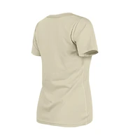 Women's New Era Sand San Diego Padres Little Miss 2 V-Neck T-Shirt