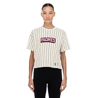 Women's New Era White San Diego Padres 2026 City Connect Pinstripe T-Shirt