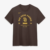 T-shirt Nike marron San Diego Padres Authentic Collection Early Work Tri-Blend Dri-FIT pour femme