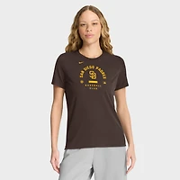 Women's Nike Brown San Diego Padres Authentic Collection Early Work Tri-Blend Dri-FIT T-Shirt