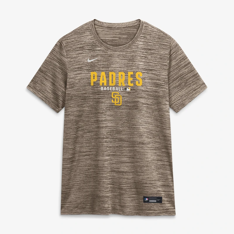 T-shirt Nike marron San Diego Padres Authentic Collection Velocity Dri-FIT pour femme