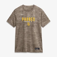 T-shirt Nike marron San Diego Padres Authentic Collection Velocity Dri-FIT pour femme