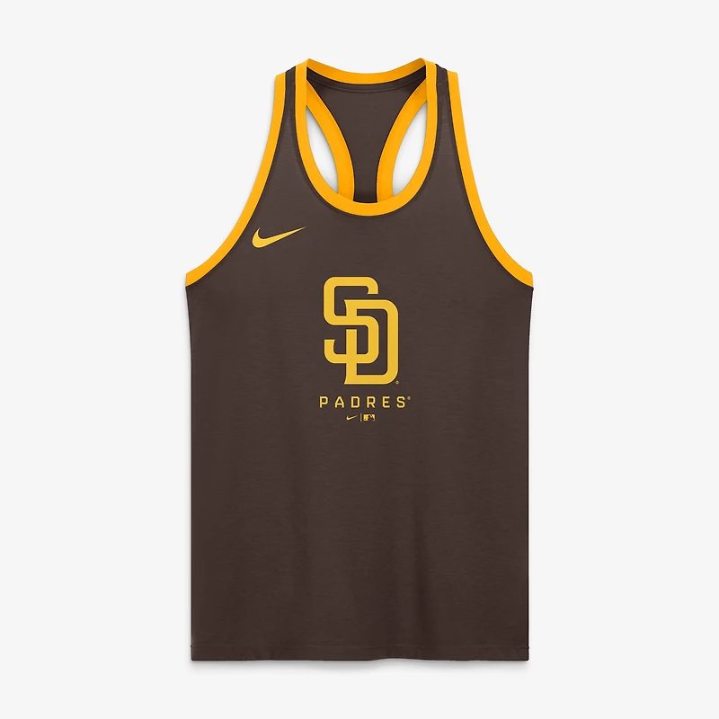 Débardeur Nike marron San Diego Padres Tri-Blend Dri-FIT pour femme