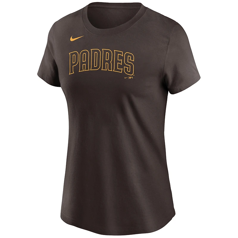 T-shirt avec nom et numéro des San Diego Padres Nike Fernando Tatis Jr. marron pour femme