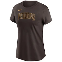 T-shirt avec nom et numéro des San Diego Padres Nike Fernando Tatis Jr. marron pour femme
