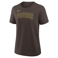 T-shirt Nike pour femme Fernando Tatis Jr. marron des Padres de San Diego, avec nom et numéro