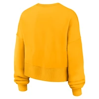 Sweat-shirt oversize à taille haute Nike Gold pour femme des Padres de San Diego