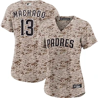 Maillot Nike Manny Machado Camo San Diego Padres USMC Alternate Replica Player pour femme