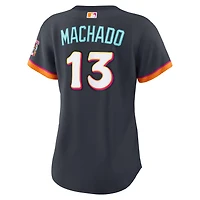 Maillot Nike Manny Machado Obsidian San Diego Padres 2026 City Connect Stadium pour femme