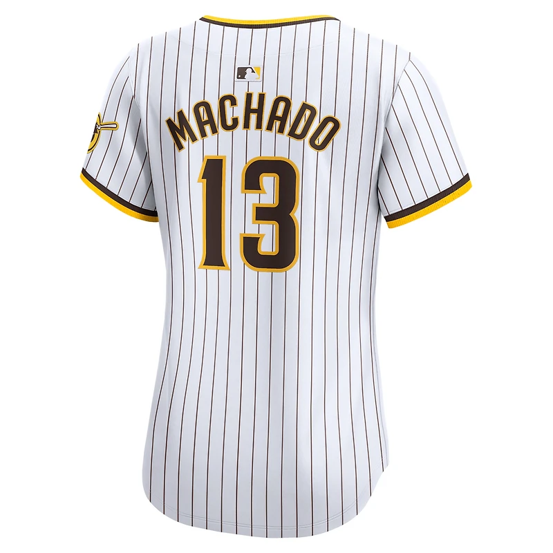 Maillot de joueur Nike Manny Machado blanc San Diego Padres Home Limited pour femme