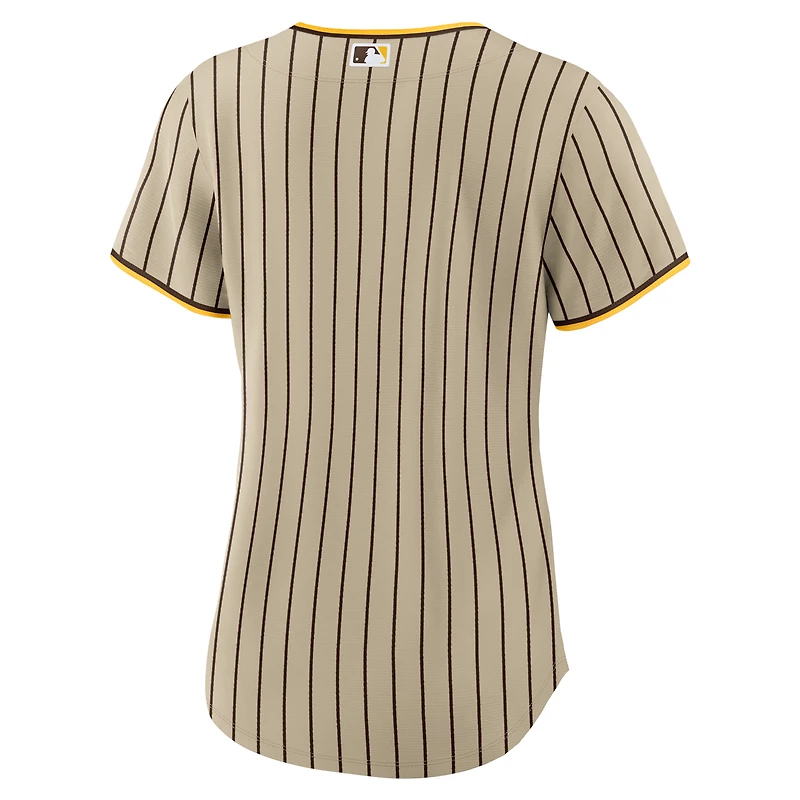 Maillot Nike Tan San Diego Padres Alternate Replica Team pour femme