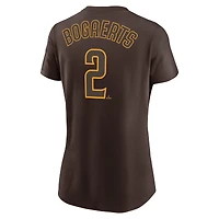 T-shirt avec nom et numéro des San Diego Padres Nike Xander Bogaerts pour femme, marron