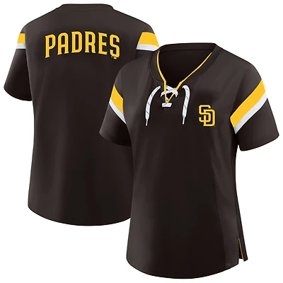 Profil femme - T-shirt à lacets marron San Diego Padres