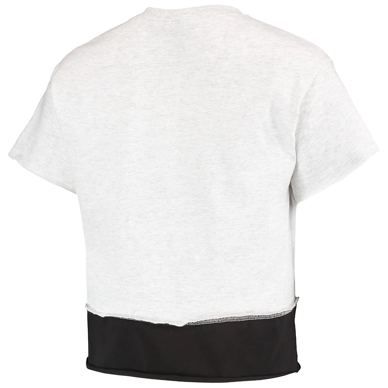 T-shirt court gris San Diego Padres pour femmes de la marque Refried Apparel