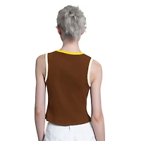 Women's Starter  Brown San Diego Padres Cooperstown Play the Ball Crop Tank Top