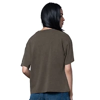 T-shirt surdimensionné marron pour femme des Padres de San Diego, symbole du Temple la renommée
