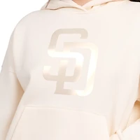 Women's Starter  Cream San Diego Padres Pastel Relaxed Hoodie