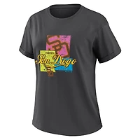 T-shirt boyfriend anthracite pour femme WEAR by Erin Andrews avec imprimé San Diego Padres Domestic Box Color