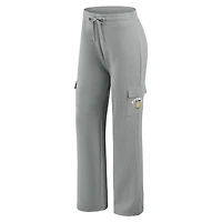Ensemble sweat à capuche manches longues et pantalon de détente gris en tricot gaufré pour femme WEAR by Erin Andrews des Padres San Diego