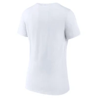Women's White San Diego Padres Heart & Soul V-Neck T-Shirt