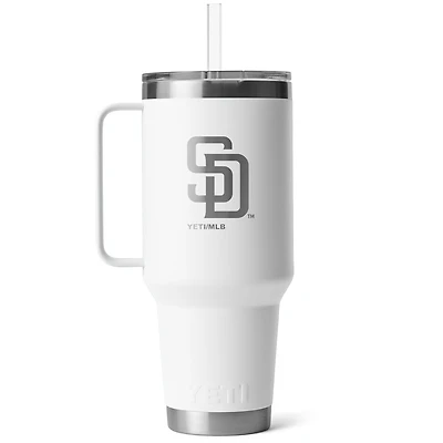 Tasse Rambler avec paille YETI San Diego Padres Secondary (1,27 l)